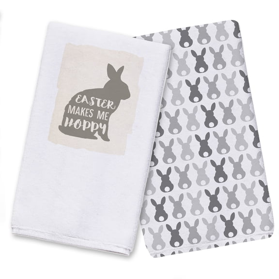 Creative Products Easter Makes Me Hoppy 16 x 25 Tea Towel Set of 2