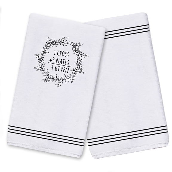 Creative Products Easter Math Wreath 16 x 25 Tea Towel Set of 2