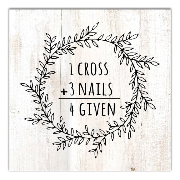 Creative Products Easter Math Wreath 2 16 x 16 Canvas Wall Art