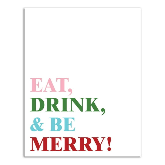 Creative Products Eat Drink and Be Merry 14x11 Canvas Wall Art