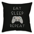 thumbnail image 1 of Creative Products Eat Sleep Game 18 x 18 Spun Poly Pillow, 1 of 3