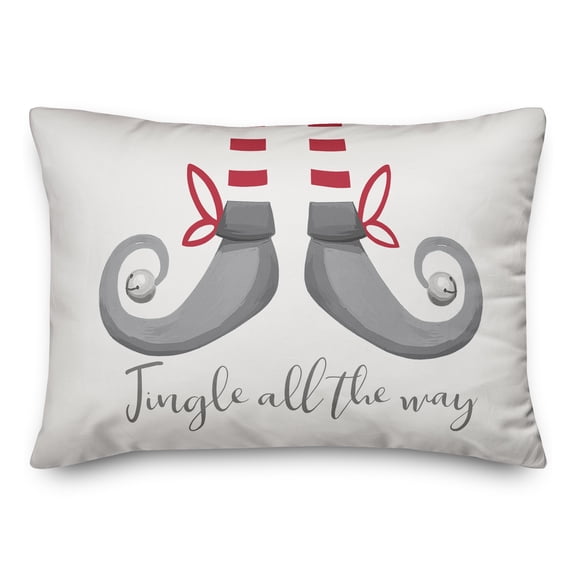 Creative Products Elf Jingle All The Way 20 x 14 Spun Poly Pillow