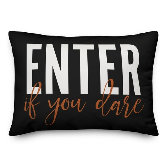 Creative Products Enter if You Dare 14x20 Spun Poly Pillow