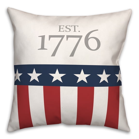 Creative Products Est 1776 18 x 18 Spun Poly Pillow