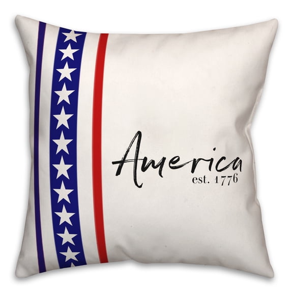 Creative Products Established 1776 18 x 18 Spun Poly Pillow