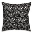 thumbnail image 1 of Creative Products Etched Skull Pattern 18x18 Spun Poly Pillow, 1 of 3