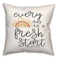 thumbnail image 1 of Creative Products Everyday Is A Fresh Start 18x18 Spun Poly Pillow, 1 of 2