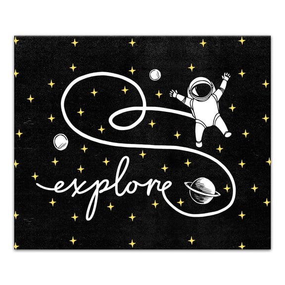 Creative Products Explore Space Astronaut 20x24 Canvas Wall Art