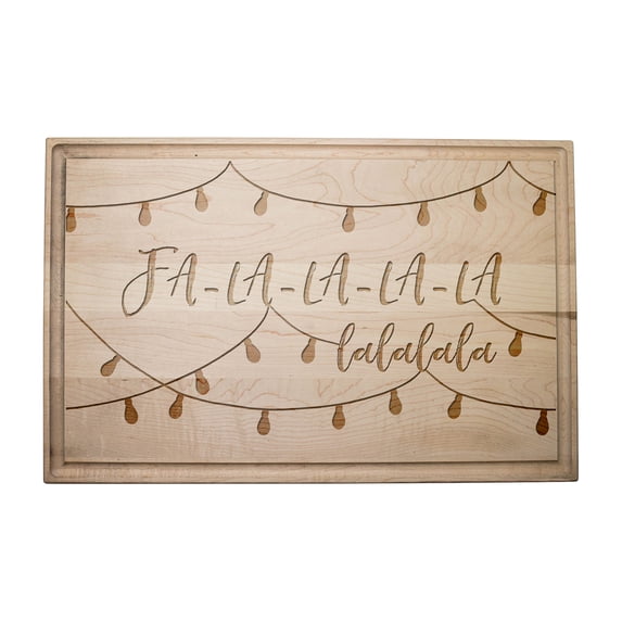 Creative Products Fa La La 17 x 11 Maple Cutting Board