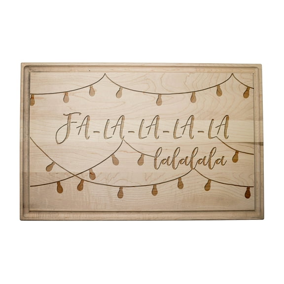 Creative Products Fa La La 17 x 11 Maple Cutting Board