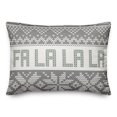 thumbnail image 1 of Creative Products Fa La La La Sweater Pattern 14x20 Spun Poly Pillow, 1 of 3