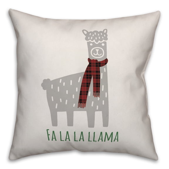 Creative Products Fa La La Llama 18x18 Spun Poly Pillow