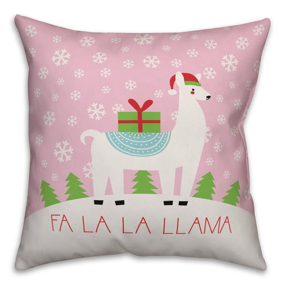 Creative Products Fa la la llama 16x16 Spun Poly Pillow