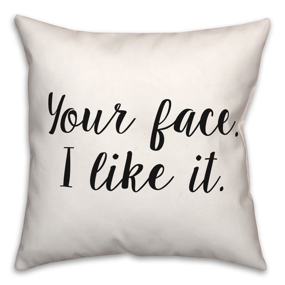 Creative Products Face 18x18 Spun Poly Pillow