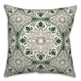 thumbnail image 1 of Creative Products Faded Gray Green Medallions 18x18 Indoor / Outdoor Pillow, 1 of 9