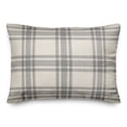 thumbnail image 1 of Creative Products Faded Gray Plaid 14x20 Spun Poly Pillow, 1 of 3