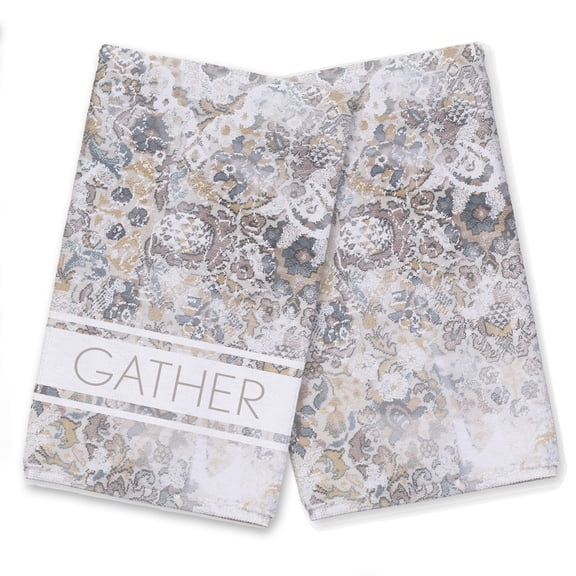Creative Products Faded Ornate Gather Pattern 16 x 25 Tea Towel Set of 2