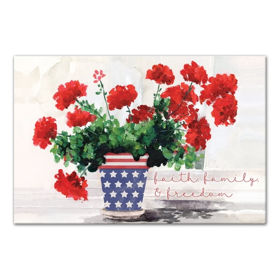 Creative Products Faith, Family Freedom 18x12 Canvas Wall Art