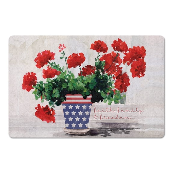 Creative Products Faith Family and Freedom 27x18 Floor Mat