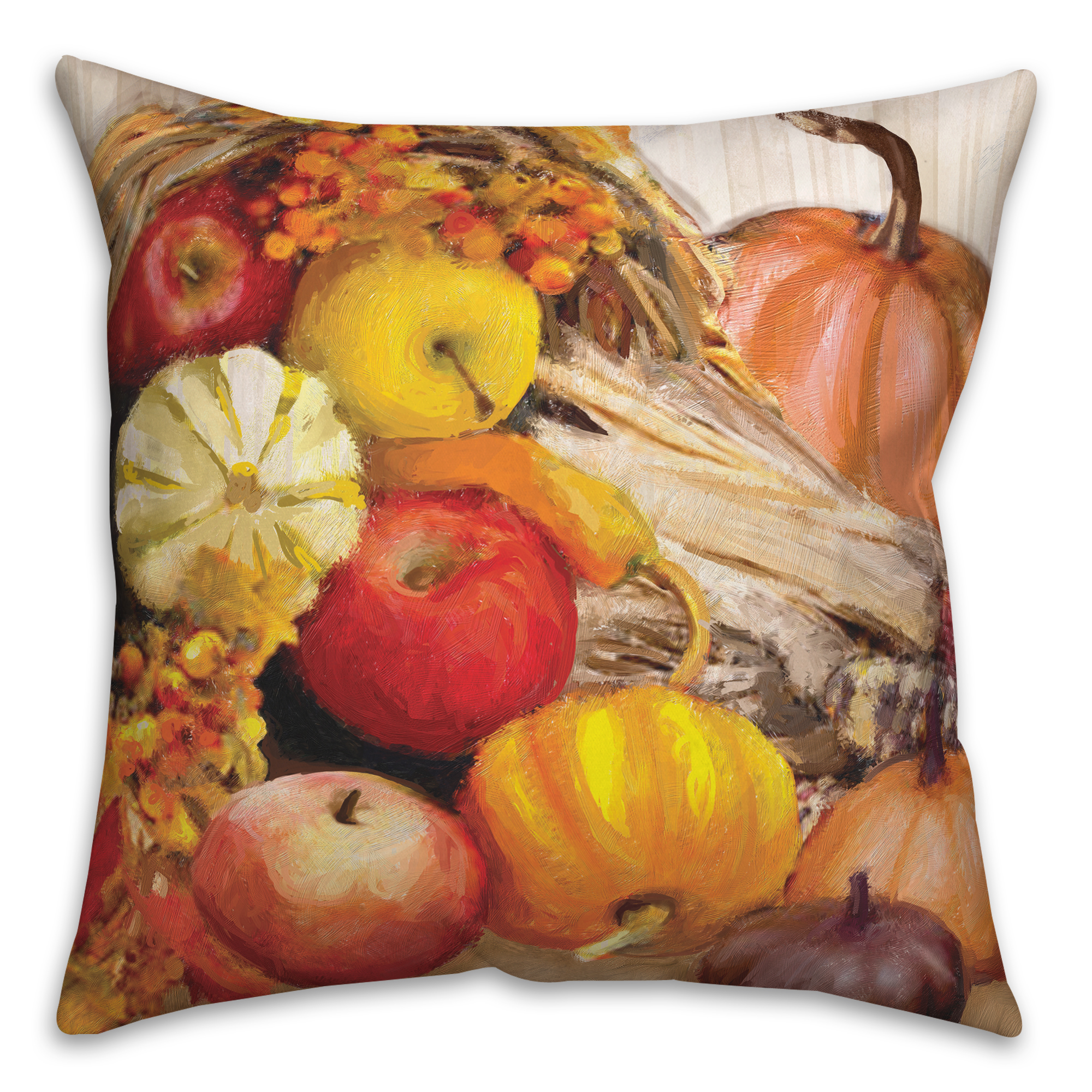 Creative Products Fall Cornucopia 16x16 Indoor / Outdoor Pillow