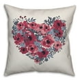 thumbnail image 1 of Creative Products Fall Floral Heart 16x16 Spun Poly Pillow, 1 of 2
