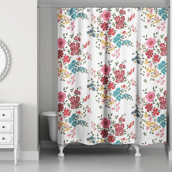 Creative Products Fall Florals 71x74 Shower Curtain