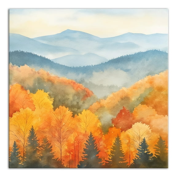Creative Products Fall Forest Landscape 16 x 16 Canvas Wall Art