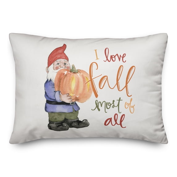 Creative Products Fall Gnome 20 x 14 Spun Poly Pillow