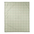 thumbnail image 1 of Creative Products Fall Sage Plaid 50x60 Coral Fleece Blanket, 1 of 3