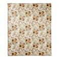 thumbnail image 1 of Creative Products Fall Sunflowers 50 x 60 Coral Fleece Blanket, 1 of 3