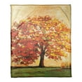 thumbnail image 1 of Creative Products Fall Tree Scene 50x60 Coral Fleece Blanket, 1 of 2