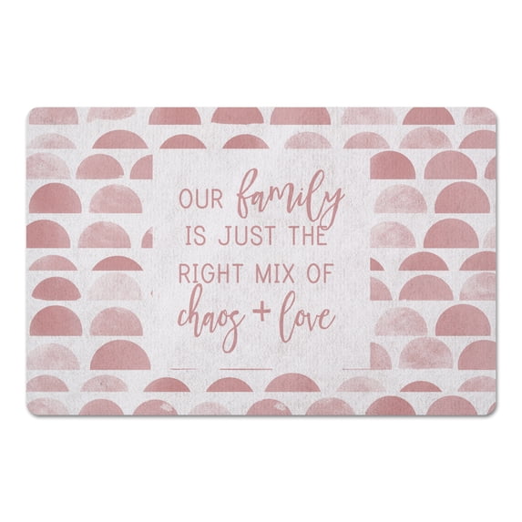Creative Products Family Chaos LovePink 18 x 27 Floor Mat