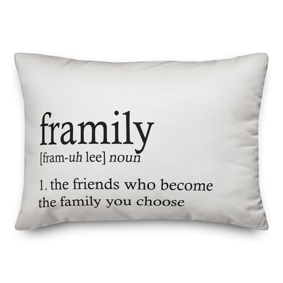 Creative Products Family Definition 14 x 20 Spun Poly Pillow