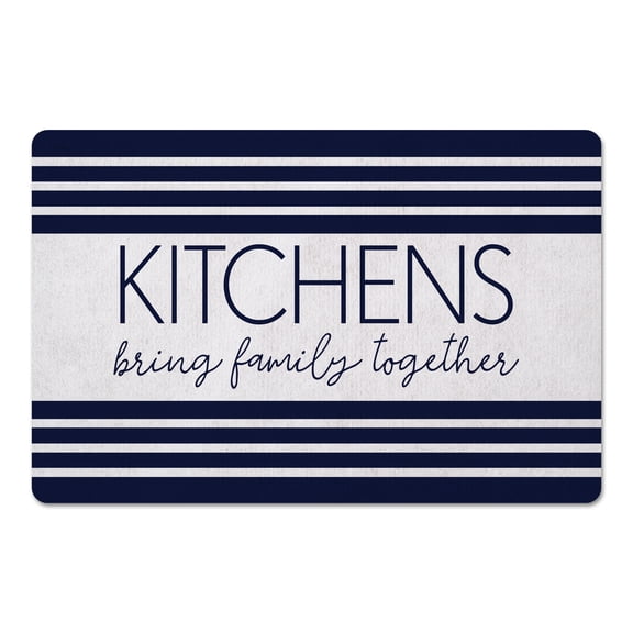 Creative Products Family Kitchen Navy 27x18 Floor Mat