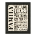 thumbnail image 1 of Creative Products Family Rules Black And White 16x20 Canvas Wall Art, 1 of 1