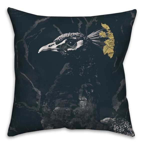 Creative Products Fancy Peacock 16 x 16 Spun Poly Pillow
