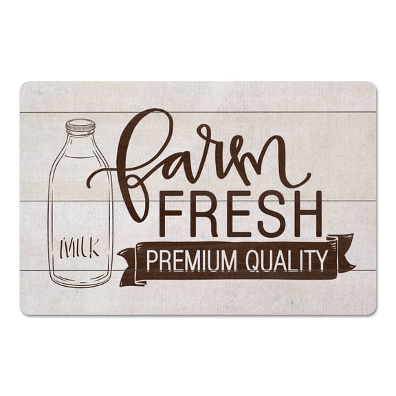Creative Products Farm Fresh Milk 27x18 Floor Mat