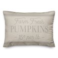 thumbnail image 1 of Creative Products Farm Fresh Pumpkins 20 x 14 Spun Poly Pillow, 1 of 3