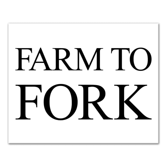 Creative Products Farm to Fork 20 x 16 Canvas Wall Art
