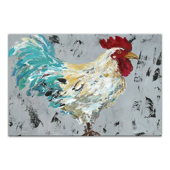 Creative Products Farmhouse Rooster I 24x16 Canvas Wall Art