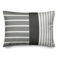 thumbnail image 1 of Creative Products Farmhouse Stripes Gray 14 x 20 Indoor / Outdoor Pillow, 1 of 3