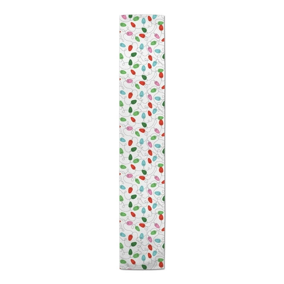 Creative Products Festive Holiday Lights 16x90 Cotton Twill Table Runner
