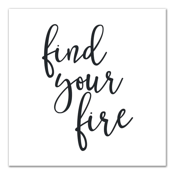 Creative Products Find Your Fire 12 x 12 Canvas Wall Art