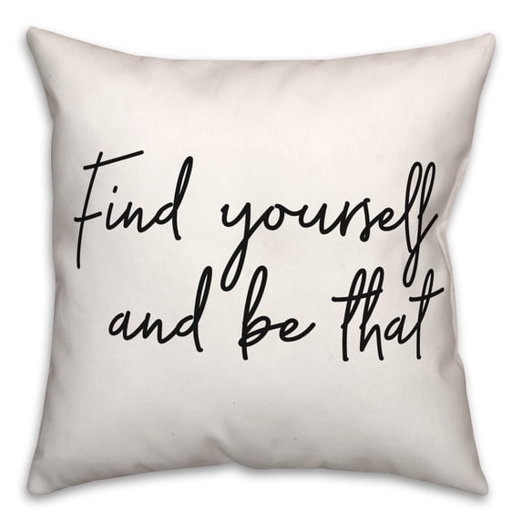 Creative Products Find Yourself 18x18 Spun Poly Pillow