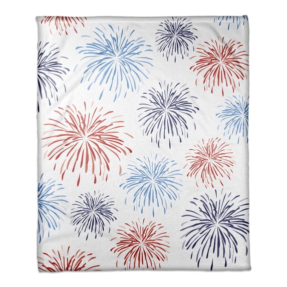 Creative Products Fireworks Pattern 50x60 Coral Fleece Blanket