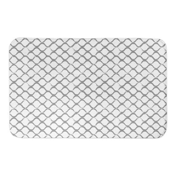 Creative Products Fishnet Gray 34x21 Bath Mat