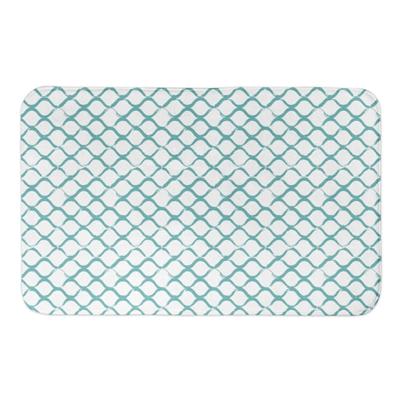 Creative Products Fishnet Teal 34x21 Bath Mat