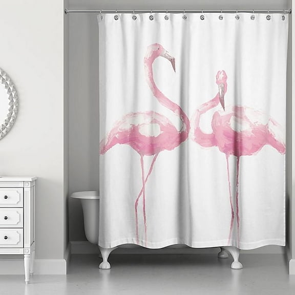 Creative Products Flamingo Friends 71x74 Shower Curtain