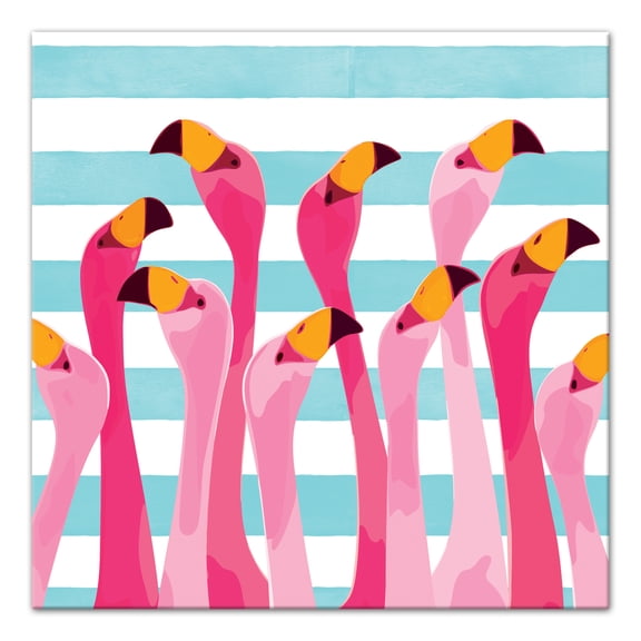Creative Products Flamingo Party 16x16 Canvas Wall Art
