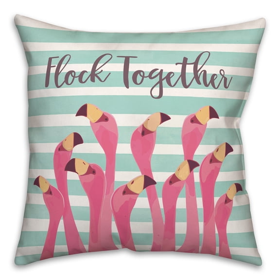 Creative Products Flock Together 18x18 Spun Poly Pillow